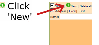 Import stops from Excel into TrackRoad routing page