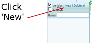 Vehicle start finish configuration in TrackRoad routing